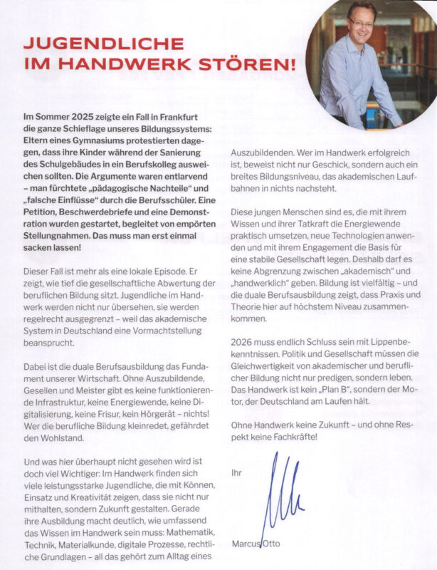 Jugendliche im Handwerk